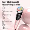 Face Care Devices 7 in 1 RF EMS Micro Current Lifting Device Vibration LED Po Therapy Face Skin Rejuvenation Wrinkle Remover Massager 230617