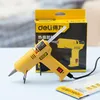 Caulking Gun Professional 250W smälta limpistol Justerbar temperatur Högeffekt Silikonpistoluppsättning med 11mm limpinne 2,0 mm kopparmunstycke 230617