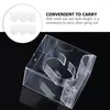 Gift Wrap 6st Watch Display Stand Boxes Transparenta fyrkantiga fodral