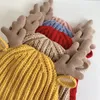 キッドビーニーの冬の帽子の冬の帽子クリスマスギフトアンチラーは子供ビーニー帽子を編む暖かい子供の女の子のイヤーフラップキャップ2〜7年