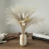 Decorative Flowers Dried Pampas Grass Bouquet For Boho Home Decor Brown Wedding Arrangements Office Table Farmhouse