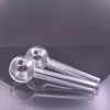 Tuyau de brûleur à mazout en verre Pyrex de grande taille, longueur 20cm, Tube en verre boule de 50mm, tuyau d'huile, tuyau en verre pour ongles