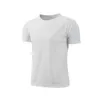 Groothandel Rpet gerecycleerd polyester mesh sport effen ademend sneldrogend heren t-shirt met ronde hals en korte mouwen