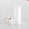 50 ml Plastic Foam Pump Bottle Makeup Face Creener Cleaner Clear White Foaming Soap Dispenser Refillerbara flaskor 20 st/LotGoods Kfkkx