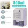 Urządzenia Sanq Electric Mini Dehumidifier Przenośna 800 ml suszarka powietrza do łazienki Piwnica Kuchnia Biuro pochłanianie Caravancar RV Garaż