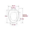 Couvre Européen Unique Beau Resin Universal Toilet Couvre de siège Ensemble avec couvercle Couvercle U / V / O Type général Couvercle de toilette GeneralPurpose