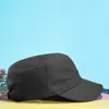 Beanieskull Caps Militära hattar män kvinnor vår sommar platt topp casual armé cap classic camouflage justerbar svart hatt 230617