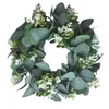 Dekorative Blumen Weihnachten Olivenblatt Eukalyptus Kranz Blätter Girlande Künstliche Ornamente Dekoration für Weihnachtsfeiertagsparty