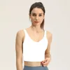 Gilet Femme Été avec Coussin de Poitrine Antichoc Rassemblement Sport Soutien-Gorge Séchage Rapide Fitness Soutien-Gorge Yoga Robe Haut