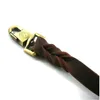 Hot Pet Supplies Soft Genuine Cowhide Pet Dog Leashes Medium Large Dog Leash Brown 3 Types Fbxso