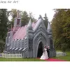 Gigantyczny nadmuchiwany kościół ślubny gotycki namiot ślubny niestandardowy dom imprezowy na Walentynki/propozycję lub rocznicę