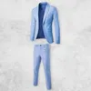 Męskie garnitury 1 Set Blazer Spods Długie rękaw Sprężyny jesień skóry-dotyk Slim Fit Lapel Formal Suit na bankiet