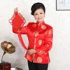 Ethnische Kleidung Chinesische Traditionelle Kostüme Männer Frauen Jacke Hochzeit Party Tragen Jahr Tops Vintage Mandarin Kragen Tang-anzug