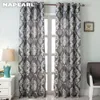 Cortinas semi blackout modernas para quarto cozinha cinza grosso para sala de estar cortinas feitas sob encomenda decoração de janela