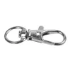 Jewelry Pouches 10pcs Metal Clasp Swivel Trigger Clips Snap Hooks Key Ring Bags DIY Craft Silver