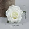 Dekorativa blommor 10st Delikat DIY Bröllop Högkvalitativ vit Silk Fake Roses Flower Faux Artificial