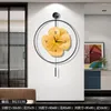 Wall Clocks Large Alarm Clock Art Mural Restaurants Silence Bedrooms Mechanism Luxury Reloj Pared Minimalist Decoration ZLXP