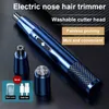 Clippers Trimmers Máquina de aparar pelos do nariz elétrico Shaver Clipper Cutter Hair Shaving Tool Portátil nariz e orelha Aparador de barbear para homens e mulheres 230617