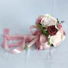 Decorative Flowers Silk Cloth Bridal Wedding Bouquets Throw Bouquet Romantic Artificial For Anniversary Event Celebrations Activity