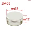 50ml Vide Échantillon Crème Pot Étain Bocaux Cosmétiques Rose En Aluminium Baume À Lèvres Ongles Artisanat Pot Conteneurs En Métal Vis Maquillage Cas 50pcsgoods Gsxoe