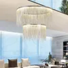 Pendelleuchten, LED-Lampe, luxuriös, postmodern, atmosphärisch, nordischer Kristall, europäisches Wohnzimmer, Esszimmer, Schlafzimmer, Studie, rundes Ornament-Licht