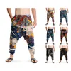 Pants Hommes femmes Baggy sarouel Hip hop Joggers casual pantalon ample Aladdin entrejambe jambe large coton lin pantalon pantalons Hombre