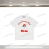 Xinxinbuy Men designer tee t shirt 23SS svamp bokstäver tryck kort ärm bomullskvinnor vit svart gul xs-l