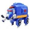 Giocattoli di trasformazione Robots est Gogo Dino Deformation Base di salvataggio per elefanti con trasformazione del suono Giocattoli per auto di salvataggio per elefanti per bambini 230617