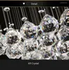 Pendant Lamps Luxury Led Raindrop Chandelier Crystal Light GU10 Staircase Lamp For Living Room Bedroom D.80cm H.180cm