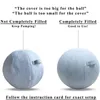 Yoga Balls 55 65 75 85CM Yoga Ball Copertura antipolvere Cotone antiscivolo Antistatico Assorbe il sudore Yoga Fitness Ball Cover per custodia protettiva 230617