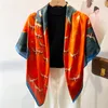 Scarves Large Show Silk Print Satin Beach Stole Women Scarf Female Summer Head Kerchief Hijab Bufanda Wraps Designer Foulard Echarpe