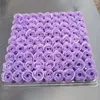 Dekorativa blommor Artificial Rose Flower Soap 81st Floral Scented Decoration Box Essential Wedding Bouquet Valentine's Day