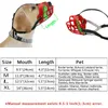 Muzzles 4 Sizes Silicone Dog Muzzle Adjustable Basket Soft Straps Rubber Pet Antibite Muzzle For Medium Large Dogs P Red/Black