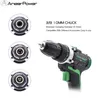 Boormachine 12V 16V 21V 25V Plus Double Speed Electric Drill Cordless Hand Drill Mini Electric Screwdriver Rechargable Lithium Battery Drill