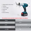 Boormachine 18 V elektrische kabellose Eisenschere, wiederaufladbare elektrische Schere, Metallschneidewerkzeuge, kabellose Blechschere, Kohlenstoffstahlschneider