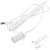 Decoratieve Bloemen 2 stuks Zoutlamp Snoer Vervanging E12 Base Power Kabel Met Switch Us Plug