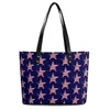 Evening Bags Vintage Star Map Handbags Women City Lights Tote Bag Y2k School Shoulder Belt Print PU Leather Beach