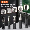 Tondeuse All in One Baard Trimer Tondeuse voor Mannen Body Neus Trimmer Mannen Lies Grooming Kit Elektrisch Scheerapparaat Ontharing 230617