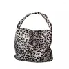 Shopping Bags Korea Emis Fashion Leopard Print Canvas Bag Female Kong Hyo-jin Song Hye-kyo Same Style Printed Shoulder Student