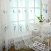 Tende Fiori romantici francesi Ricamati Tulle bianco Finestre per soggiorno Camera da letto Tende trasparenti Tende in tessuto voile Darpes 4