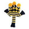 Other Golf Products 3x Knitted Golf Club Head Cover Golf Accessories Knit Golf Club Head Covers for Woods Driver Fairway for Golfer Outdoor Training 230617