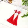 Dangle Oorbellen Chinees Jaar 2023 Good Luck Sign Posts R Tassel Sieraden Drop Red Lucky Ear Accessoires