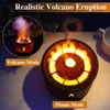 Apparaten Vulkaan Vuur Vlam Luchtbevochtiger Geurverspreider Etherische olie met afstandsbediening Kwallen voor thuisgeur Mist Mak Roken