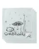 Table Napkin 4pcs Mushrooms Stars Butterflies Lines Grass Square 50cm Wedding Decoration Cloth Kitchen Serving Napkins