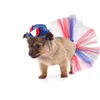 Katzenkostüme, 1 Set, 4. Juli, Haustier-Hundekostüm, patriotischer Hut, Tutu, Rock, Fliege