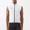 Camicie da ciclismo Top Gilet da ciclismo antivento da uomo bianco senza maniche Gilet MTB Abbigliamento Pro Cycling Team Tops Wear Race WAIST COAT Ropa ciclismo 230617