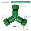 Équipements d'arrosage MUCIAKIE 24 types d'adaptateurs de tuyau d'arrosage Tuyaux d'irrigation Arroseur Connecteurs d'eau Séparateur Connecteur rapide pour