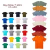 Dzieciowe lato krótkie rękawowe T-shirt 210G Boy and Girls 'Custom Printing Blank koszulki