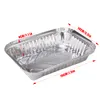 Accessoires d'outils de barbecue 30x bacs d'égouttement de graisse en aluminium pour barbecue plateau de récupération de gril recyclable Weber extérieur pour cuisson indirecte 19,5 x 14,4 x 4 cm 230617