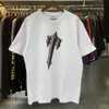 Designer modekläder tees tsihrts skjortor trapstar avkodade infraröd tee amerikanska casual män kvinnor löst montering kortärmad tshirt sommarrock hip hop co 24
